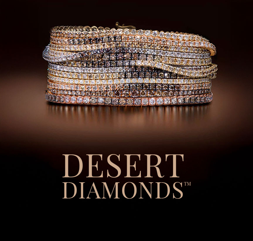 Le Vian Desert Diamonds ring set in soft nude and ombré hues reflecting sunlit sands and natural elegance.